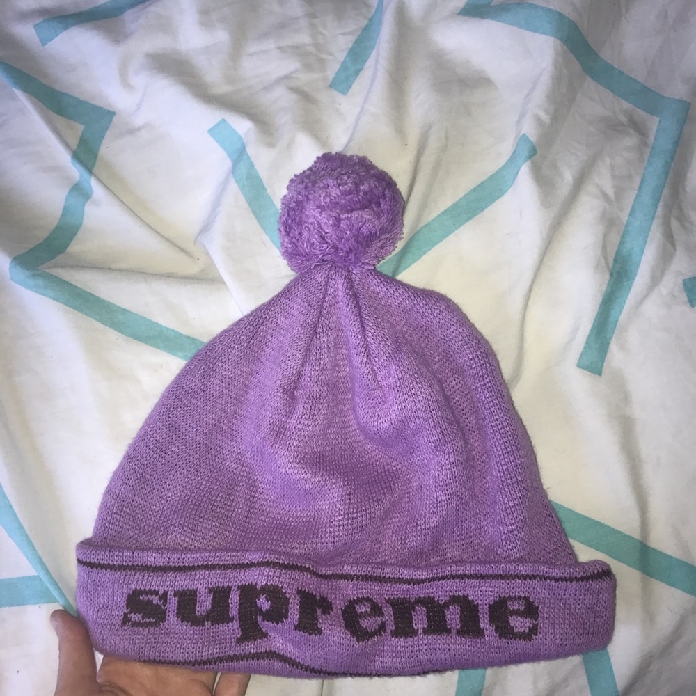 Purple supreme beanie